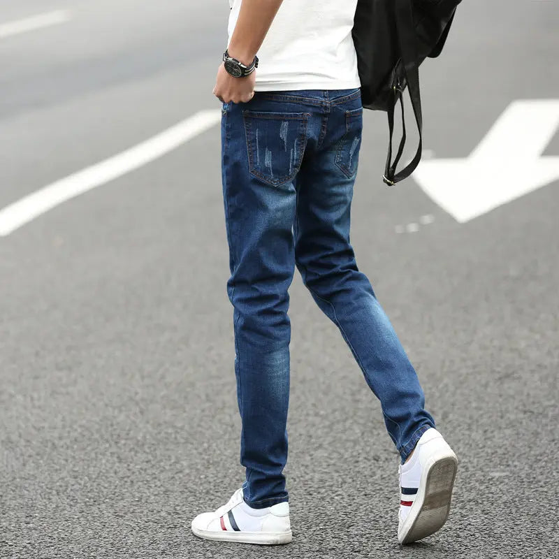 Summer Men's Denim Straight Pants VogueDarzi