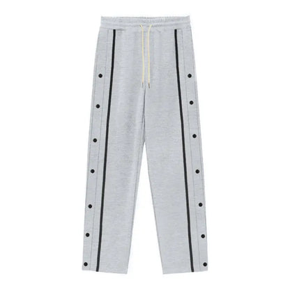 Casual Sports Breasted Pants Men's Loose Straight Trousers VogueDarzi