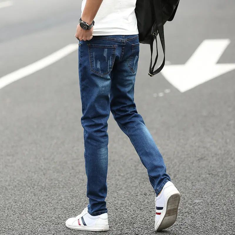 Summer Men's Denim Straight Pants VogueDarzi