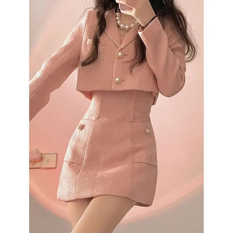 Female Autumn Winter Coat Dress Suit VogueDarzi