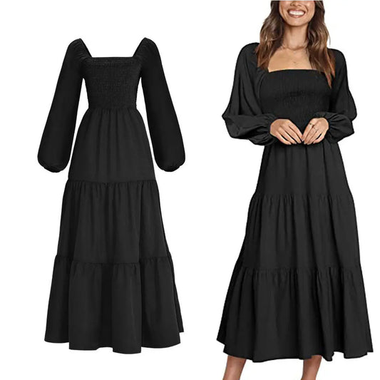 Medieval Retro Idyllic Dress Women - VogueDarzi