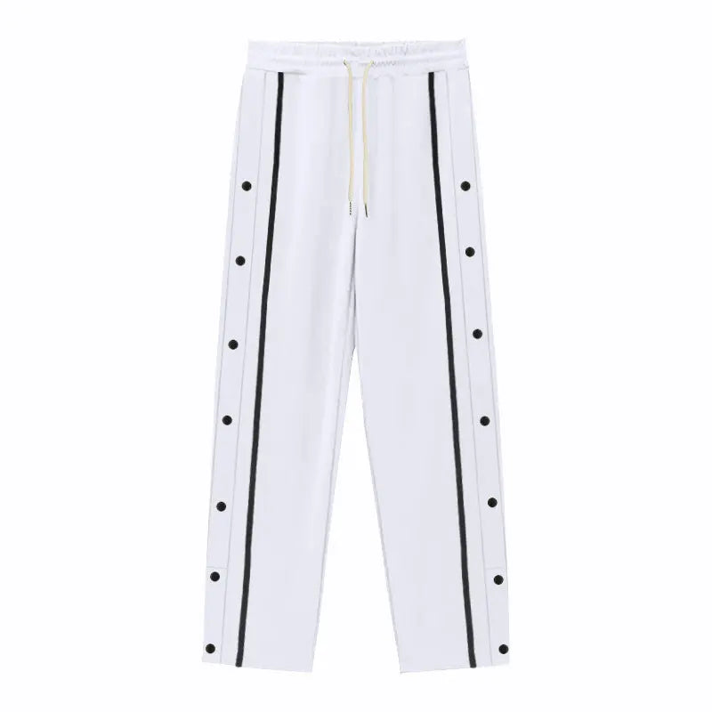 Casual Sports Breasted Pants Men's Loose Straight Trousers VogueDarzi