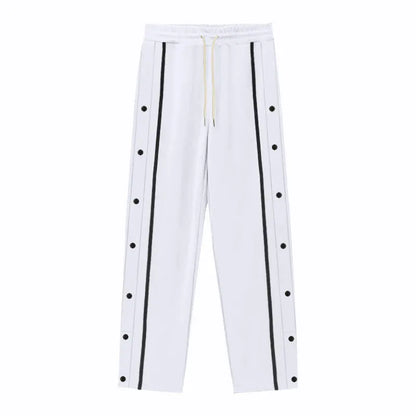 Casual Sports Breasted Pants Men's Loose Straight Trousers VogueDarzi